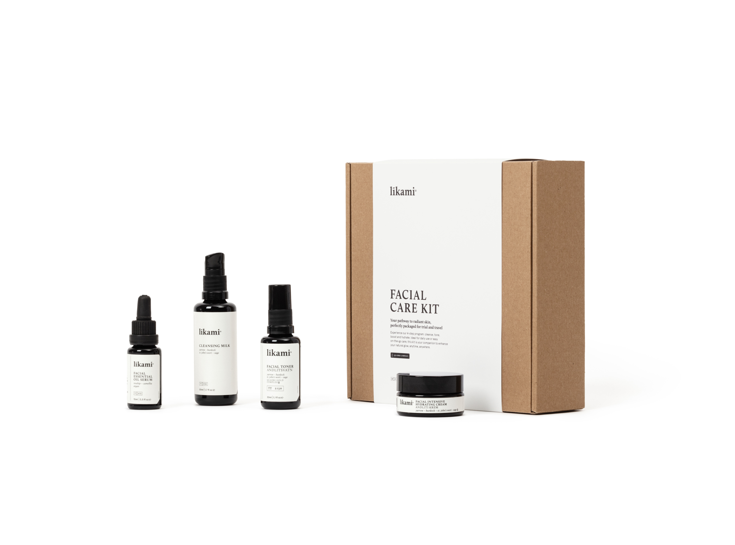 Facial Care Kit - Kit Cura Del Viso In 4-Step - Idea Regalo Perfetta